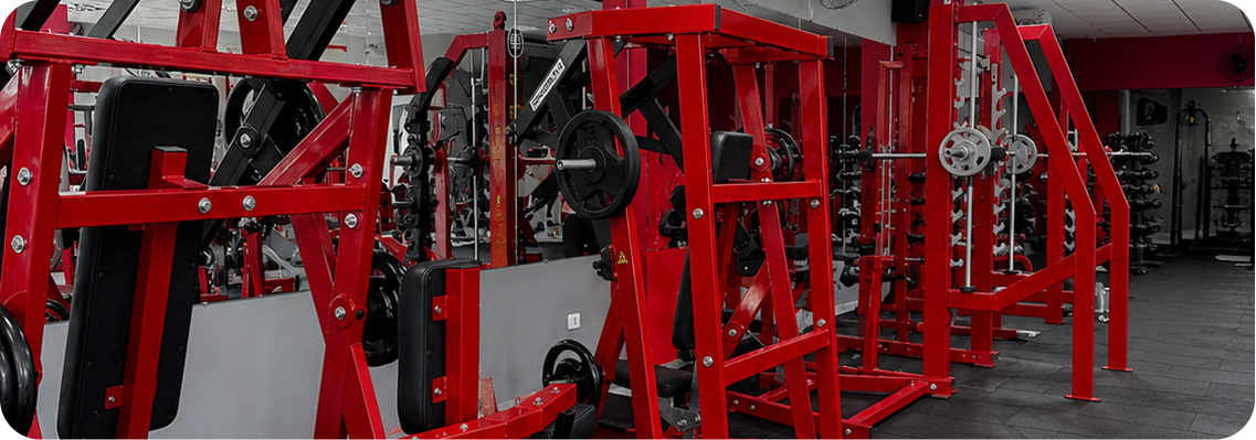 Estrutura de musculação da Academia Ajuste